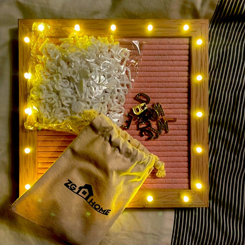Light up announcement board